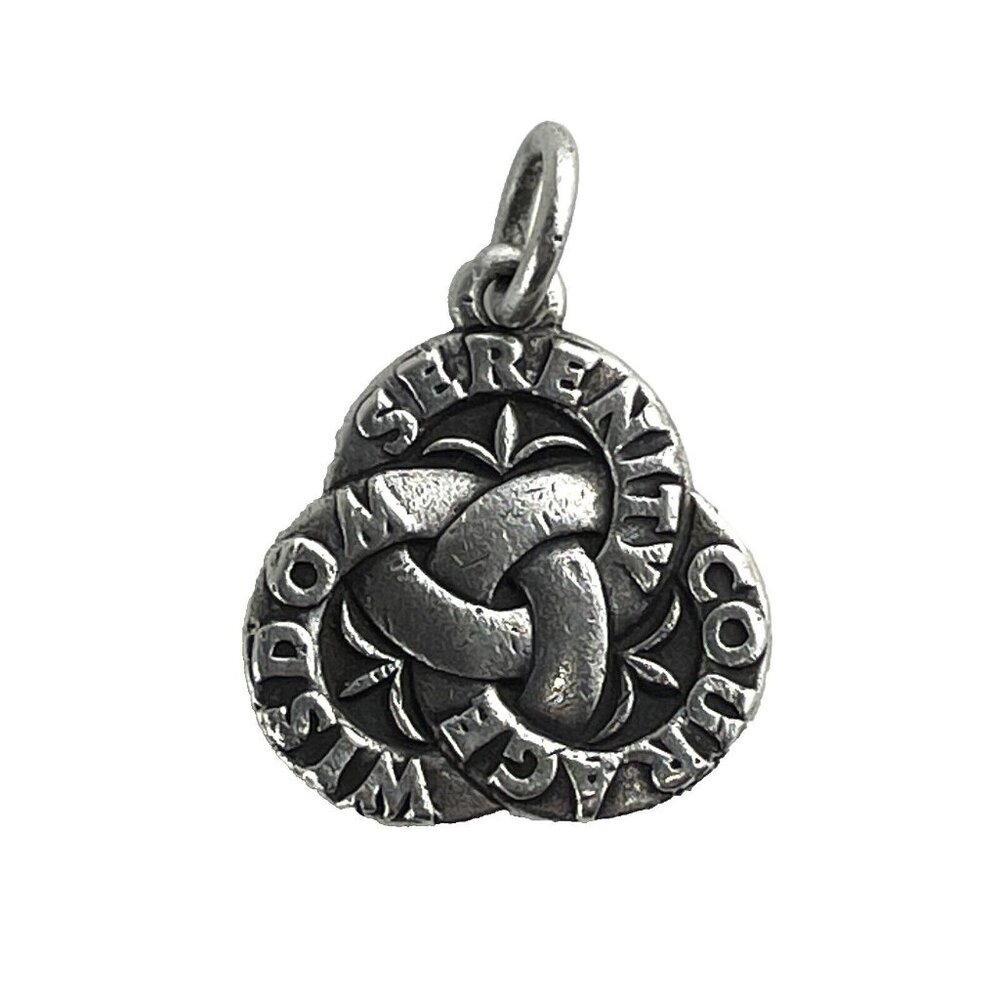 James Avery Retired Silver Trinity Serenity Wisdom Courage Charm or Pendant